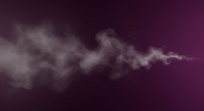 Ethereal Smoke and Dust on Purple - Powered by Adobe