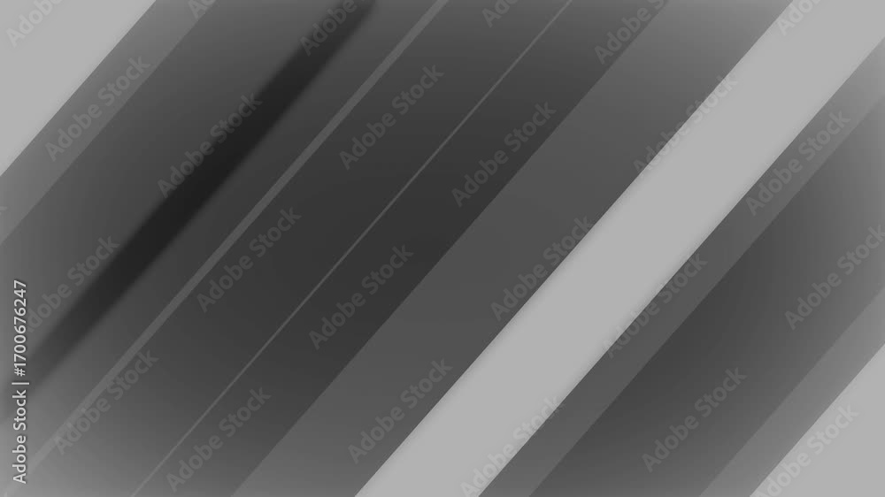 Aufkleber Glowing abstract geometric background with glossy stripes. Abstract animation of white geometric background. News background