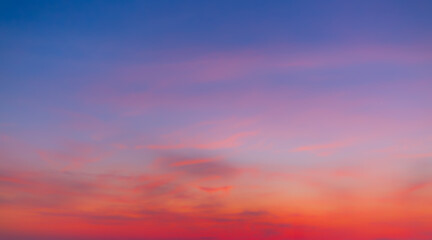 Orange and pink clouds and sky in the morning,colorful clouds and sky,Dusk, Sunset Sky Clouds in the Evening with colorful Orange, Yellow, Pink and red sunlight and Dramatic storm clouds on Twilight.