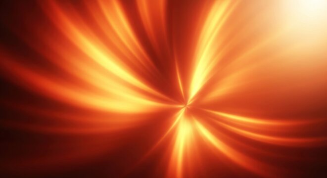 Abstract fiery burst radiating outward