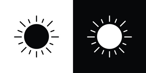 Sun icon Concept. vector design and illustration.
