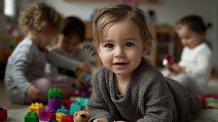 Kids at kindergarten