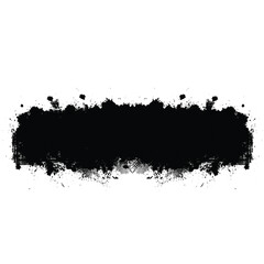 Vector of grunge brush strokes isolated on white background