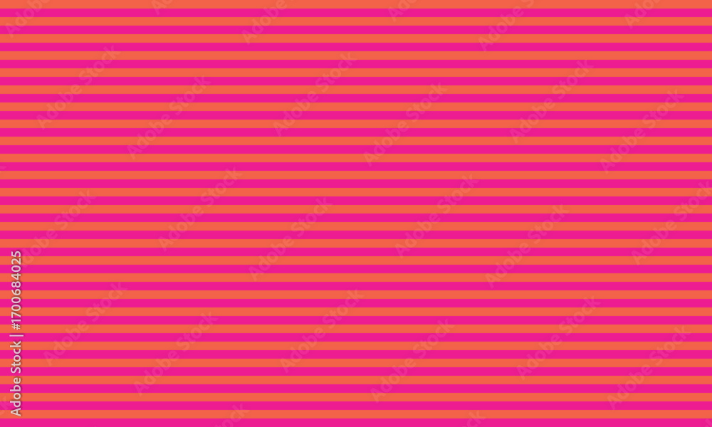 Poster a vibrant seamless horizontal stripe pattern in pink and red hues with subtle texture
