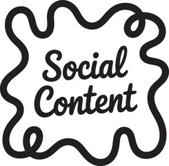 Whimsical Social Content Bubble Design for Engaging Media and Communication Projects