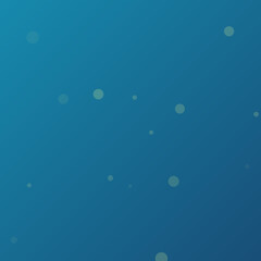 Deep Blue Gradient Abstract Background with Soft Floating Opaque Bubbles and Spheres