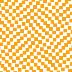 Vibrant Orange and White Diagonal Checkerboard Seamless Pattern Background Graphic Design