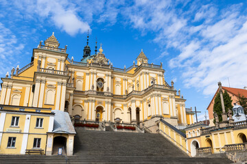 Fototapeta premium Wambierzyce Basilica, monumental church dominating the skyline in Lower Silesian Voivodeship, Poland