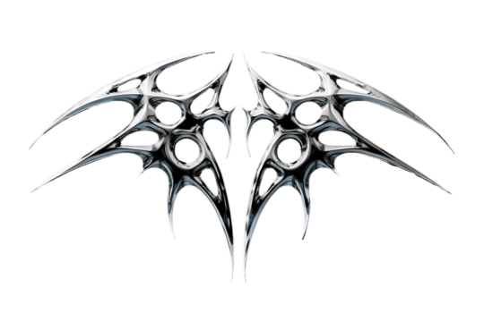 Neo tribal y2k tattoo with heart shape. Cyber sigilism style hand drawn ornaments. Vector illustration of black gothic tribal tattoo designs  - Powered by Adobe