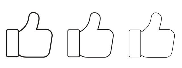 Like icon Illustration Eps10. Line with editable stroke