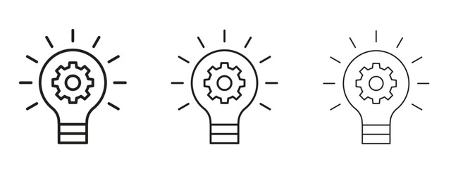 Innovation icon Illustration Eps10. Line with editable stroke