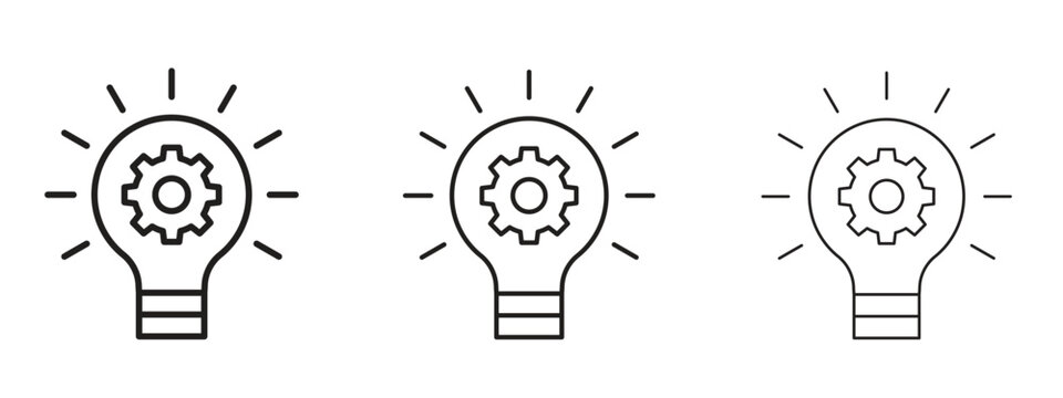 Innovation icon Illustration Eps10. Line with editable stroke