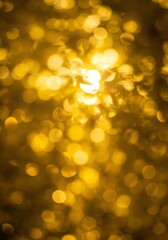 Obraz premium Golden Bokeh Lights Background