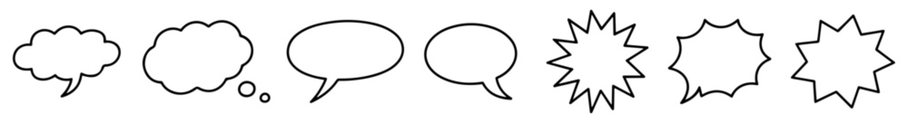 communication speech bubbles transparent vector icon set
