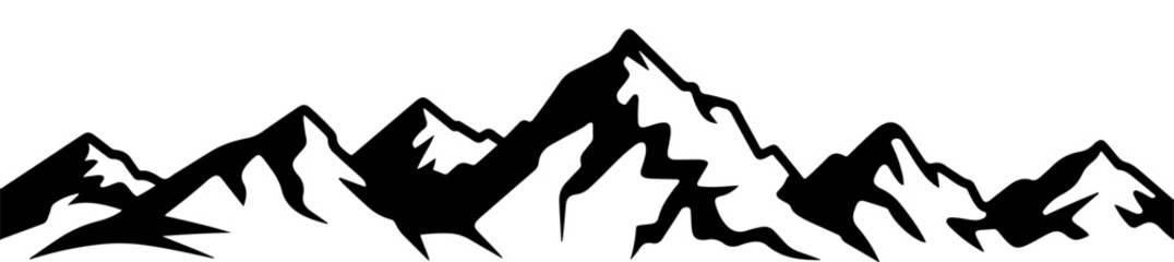 mountain ridge peaks icon
