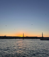 Fototapeta premium sunset over the sea