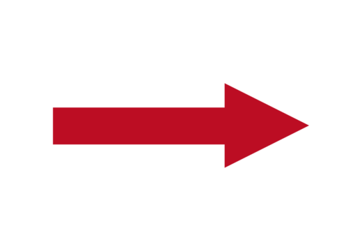 Right Arrow Minimal Red Icon – Simple Navigation Symbol, Direction Pointer, UI and App Button Design