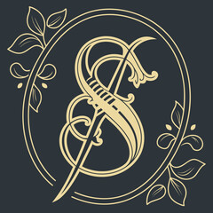 golden floral ornament