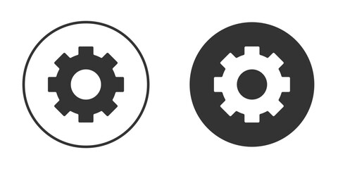 Settings gear icon clipart flat designs. illustration vectors