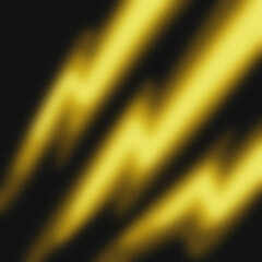 Abstract blurred image featuring diagonal, zig-zagging streaks of golden yellow light against a dark, textured background.