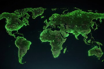 green world map