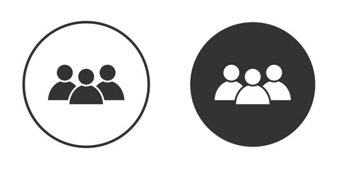 People group icon clipart flat designs. illustration vectors