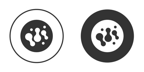 Microorganism icon clipart flat designs. illustration vectors