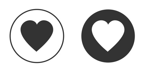 Heart icon clipart flat designs. illustration vectors