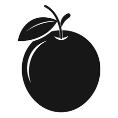Pear silhouette icon vector on white background 