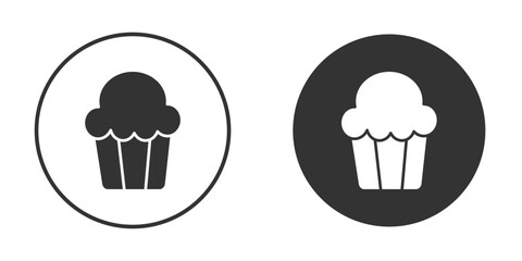 Cupcake icon clipart flat designs. illustration vectors