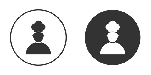 Chef icon clipart flat designs. illustration vectors