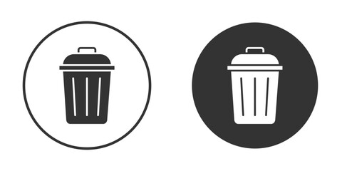 Bin icon clipart flat designs. illustration vectors