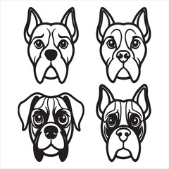 A Playful and Loyal Boxer Dog, a Muscular Canine with a Wrinkled Forehead and a Square-jaw, a Confident and Energetic Companion with a Brindle Coat