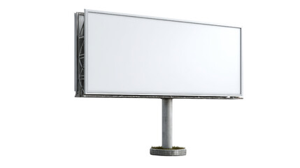 Obraz premium Blank Billboard Mockup on Transparent Background for Outdoor Advertising Campaigns