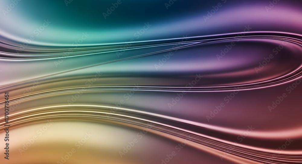 Poster abstract background of flowing satin waves with a metallic sheen. luxury fabric and elegant motion c