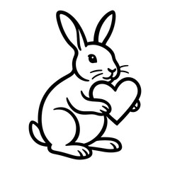 Rabbit with Heart