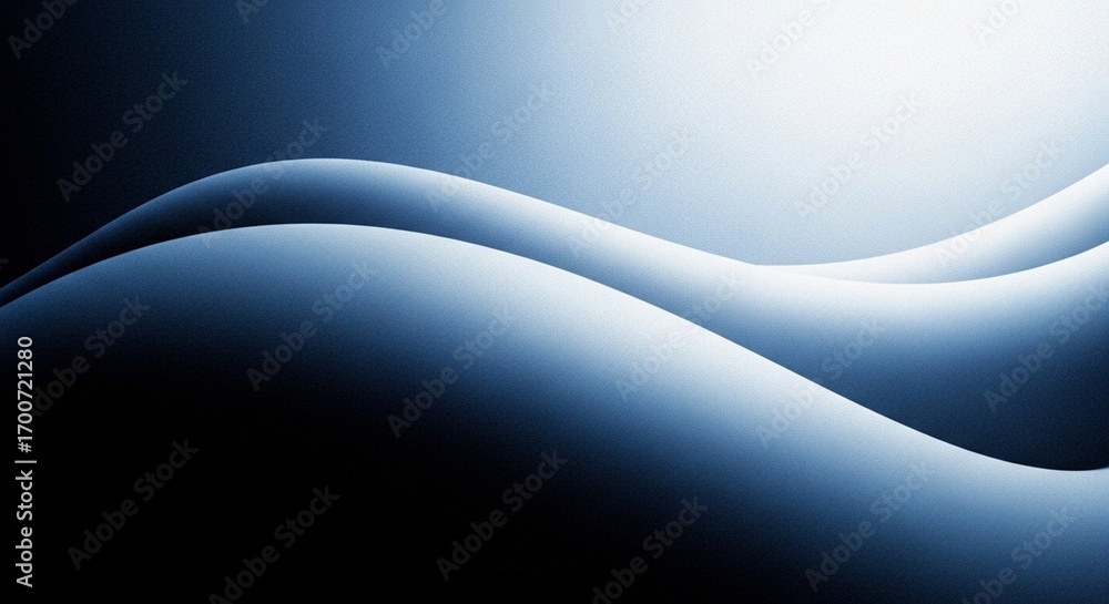 Poster minimalist abstract wave background in elegant monochrome blue. simplicity and corporate design conc