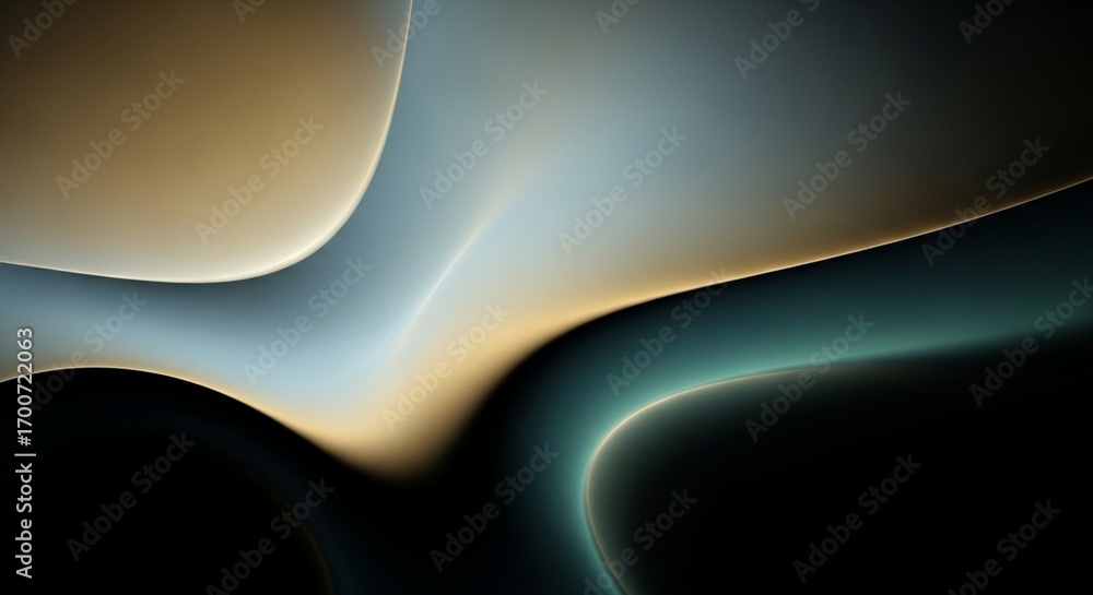 Poster minimalist abstract background with soft, glowing shapes. modern elegance and premium design concept