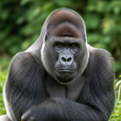 gorilla in the forest