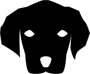 dog head silhouette