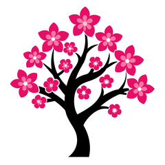 cherry blossom tree vector