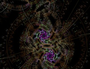 Imaginatory fractal abstract background Image