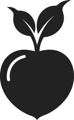 Beat vegetable silhouette icon vector on white background 