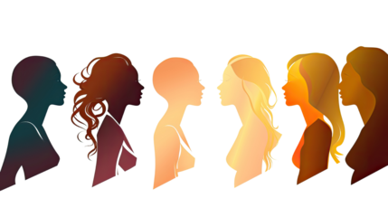 Family Line Abstract Image Isolated on White Background Representing Unity, Love, and Relationships