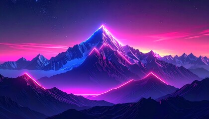 Vibrant mountain landscape (5)