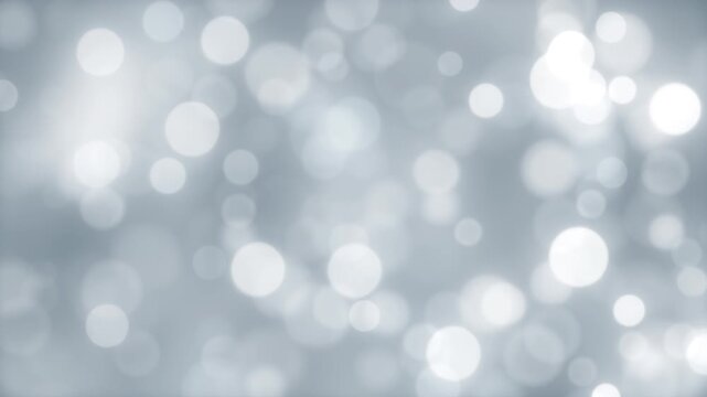 clean soft white background abstract bokeh lights particles loop
