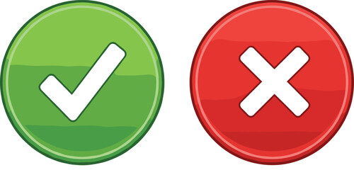 Tick and Cross Symbols for Decision Making