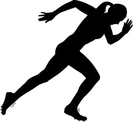 silhouette of a man in a jump