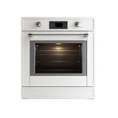 Fototapeta premium A white oven with a digital display