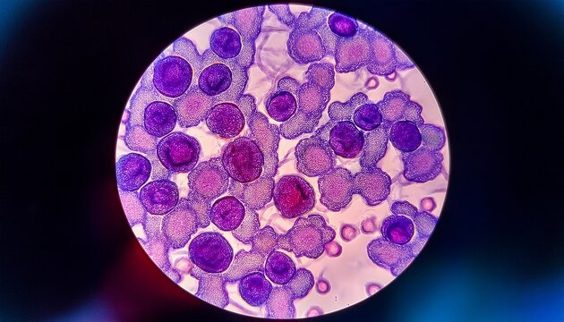 multiple myeloma plasma cell imaging under microscope